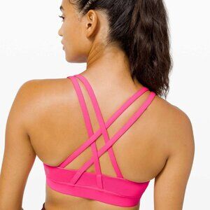 Lululemon Pink Energy Bra Size 4 Medium Support